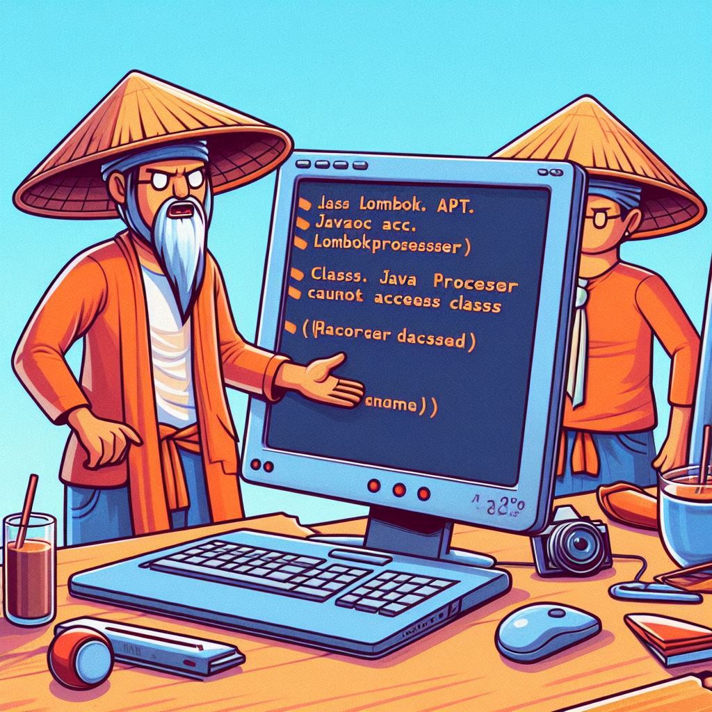 java.lang.IllegalAccessError: class lombok.javac.apt.LombokProcessor cannot access class com.sun.tools.javac.processing.JavacProcessingEnvironment [duplicate]