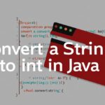 Convert a String to an int in Java