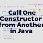 Call One Constructor from Another in Java