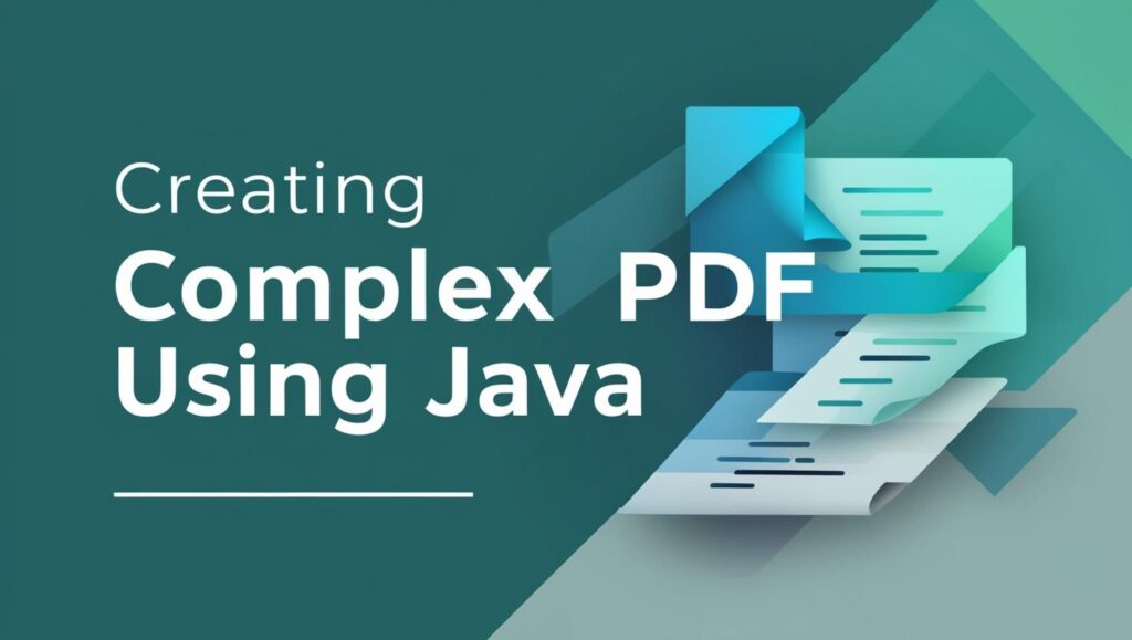 Creating complex pdf using java