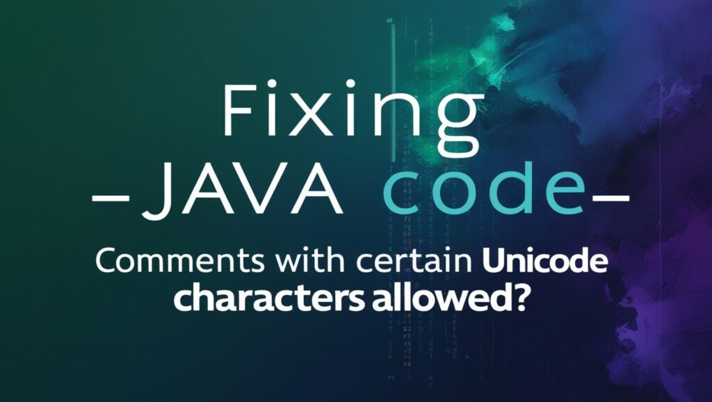 Code Execution in Comments with Unicode Escapes