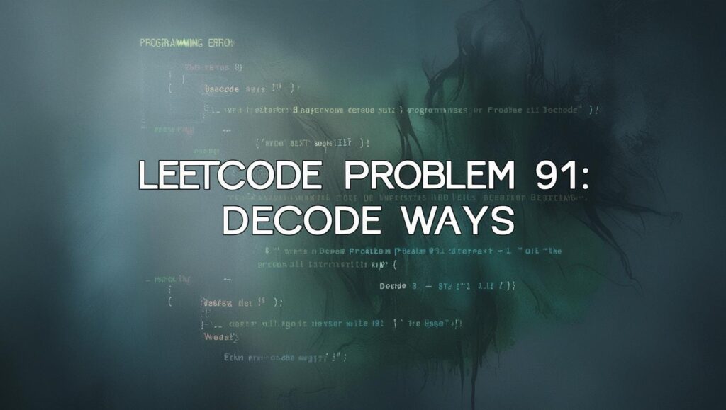 LeetCode Problem 91: Decode Ways